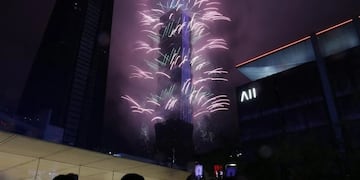 Así recibían el 2023 en Taiwán.