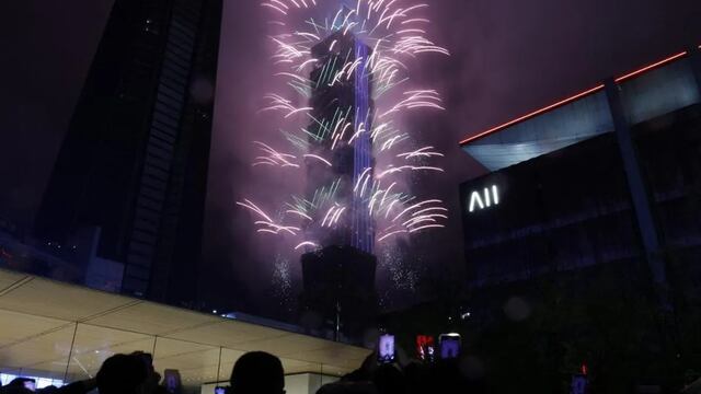 Así recibían el 2023 en Taiwán.