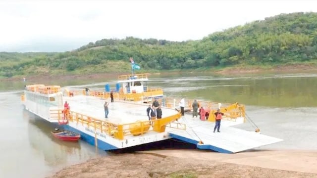Puerto Libertad se prepara para reactivar el cruce internacional con Paraguay a través del servicio de balsa.