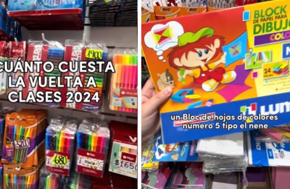 Fue a Once, mostró lo que cuestan los útiles escolares y abrió debate en TikTok