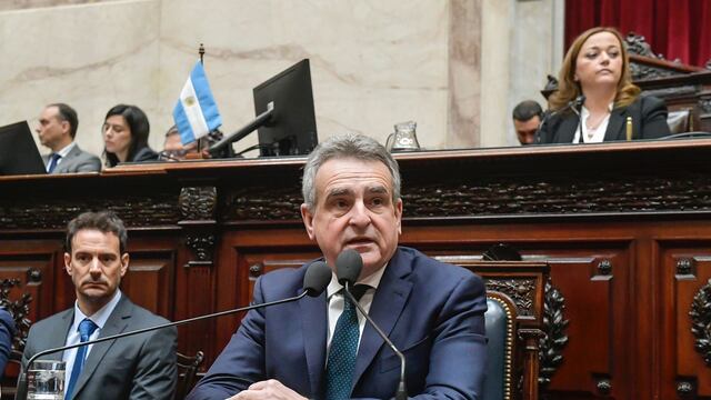 El jefe de Gabinete, Agustín Rossi, en la Cámara de Diputados (Foto: HCDN)