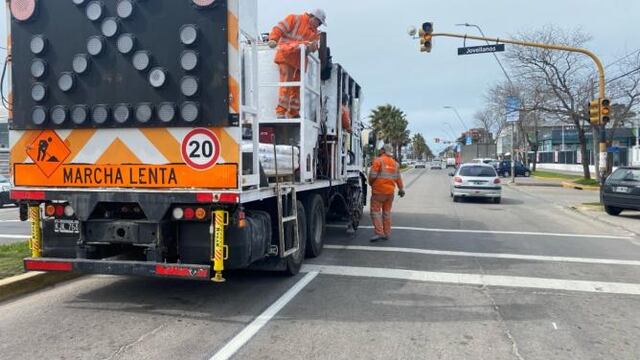 Las tareas son coordinadas por el Ente Municipal de Vialidad.