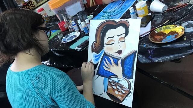 Taller de pintura para mayores de 45 años en Zavalla