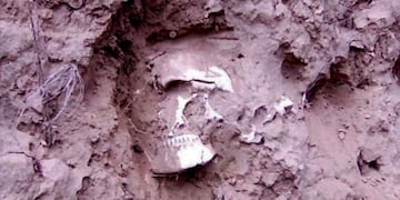 Restos arqueológicos en Telén (Infohuella)