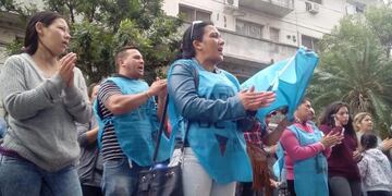 La protesta tuvo como eje principal el pedido de devolución de mercaderías incautadas por el gobierno provincial