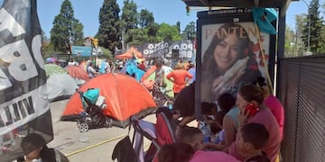 Acampe del Polo Obrero frente al Ministerio de Desarrollo Social\u002E