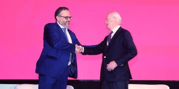 Matías Kulfas con Paolo Rocca\u002E (crédito: Clarín)