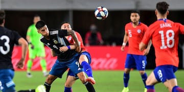 Sin Lionel Messi, Argentina empató 0-0 ante Chile en un amistoso en Estados Unidos\u002E (AFP)