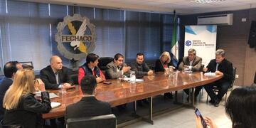 La mesa directiva de la Federación se reunió con los diputados\u002E (Prensa Fechaco)