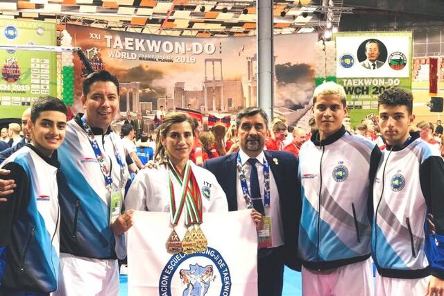 Cecilia Vera, Valeria Ale, Juan Abel Rojas y Jonathan Torres, los representantes tucumanos en el Mundial de Taekwondo, en Bulgaria\u002E