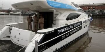 DYN04, BUENOS AIRES 26/07/2017, LA MINISTRA DE SEGURIDAD PATRICIA BULLRICH PRESENTA EL BARCO DEL EX FUNCIONARIO RICARDO JAIME, RECUPERADO DE LA CORRUPCION , ENTREGADO A PREFECTURA PARA SER UTILIZADO EN LA FORMACION DE LOS NUEVOS CADETES\u002E FOTO:DYN/PABLO MOLINA\u002E