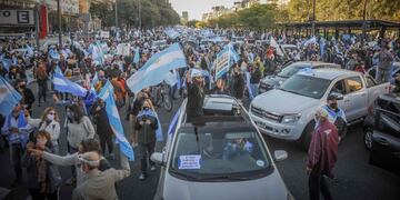 Marcha en contra del gobierno\nEn el obelisco\nArgentina\nFoto Federico Lopez Claro