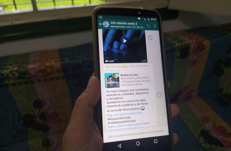 Crean grupos de WhatsApp barriales para informarse sobre medidas por el coronavirus