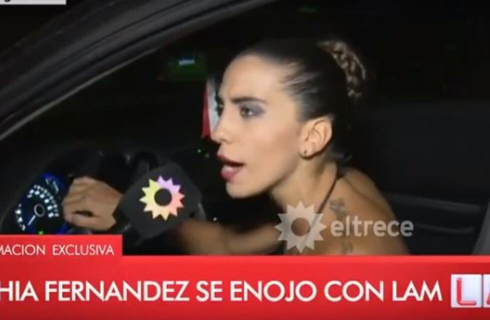 Cinthia Fernández se enojó con un notero que la chicaneó por "estar de joda"