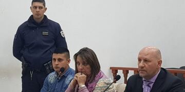 Nahir Nazareno Pérez durante el juicio en San Luis\u002E Foto: El Diario de la República\u002E