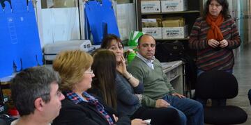 Biolatto, en una de las asambleas de Educación\u002E