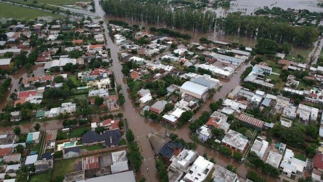 María Susana quedó bajo el agua con el temporal
