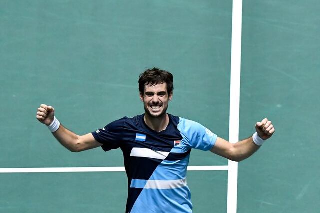 Guido Pella es uno de los dos tenistas argentinos que deberán hacer cuarentena en Australia. Foto AFP.