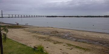 La región se encuentra afectada por una bajante que se acentuó en la última semana\u002E (@cior_rosario)