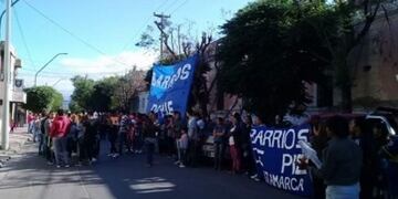Barrios de Pie lleva adelante la protesta frente a Desarrollo Social de la Nación\u002E