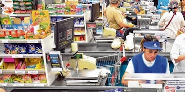 Cajas de supermercados\u002E Imagen ilustrativa\u002E