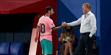 Koeman y Messi (Foto: TyC Sports)