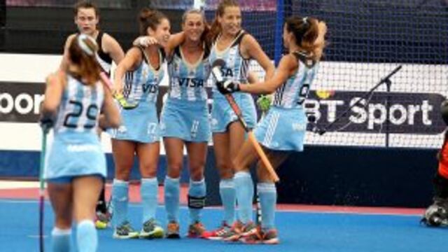 DYN51, LONDRES, 23/06/2016, TRIUNFO DE LAS LEONAS ANTE NUEVA ZELANDA POR 4 A 2, EN LA 4u00b0 FECHA DEL CHAMPIONS TROPHY FEMENINO QUE SE DISPUTA EN LONDRES.rnFOTO:DYN/VILLARPRESS inglaterra londres campeonato mundial de hockey femenino partido seleccion argen