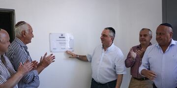 Marcos Alfici (izquierda) junto al gobernador de Misiones, Hugo Passalacqua