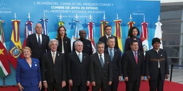 Los presidentes del Mercosur\u002E