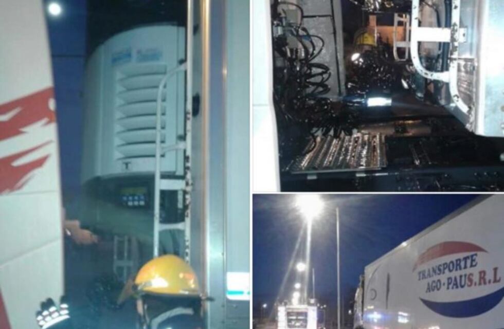 Incendio de un camión en Leones