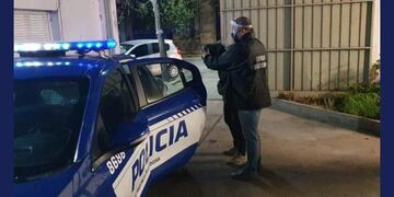 Momento de la detención de uno de los rugbiers acusados de matar en Villa María
