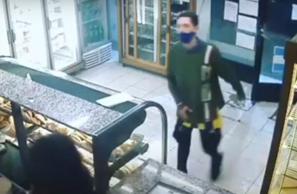 Asaltó una panadería, quedó filmado y lo detuvieron