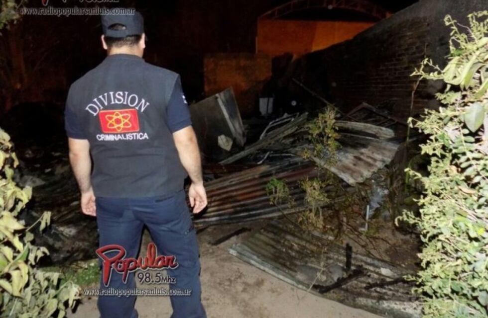 Hallaron el cuerpo calcinado de una anciana, tras un incendio en San Luis