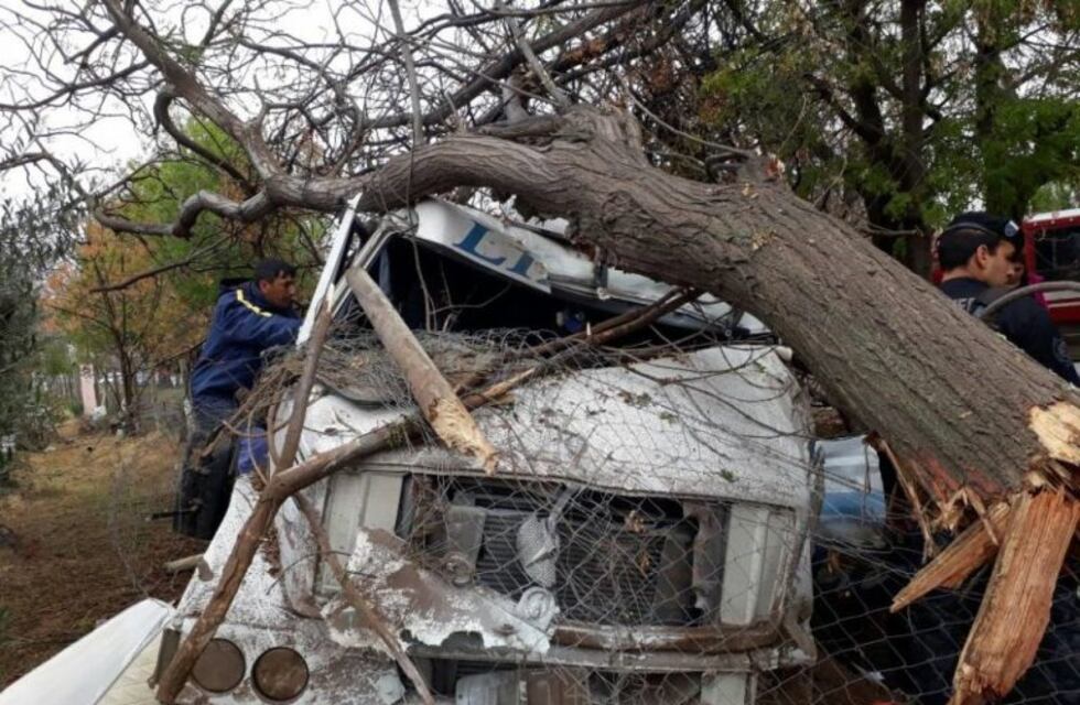Espectacular choque de un camión y un auto en Junín