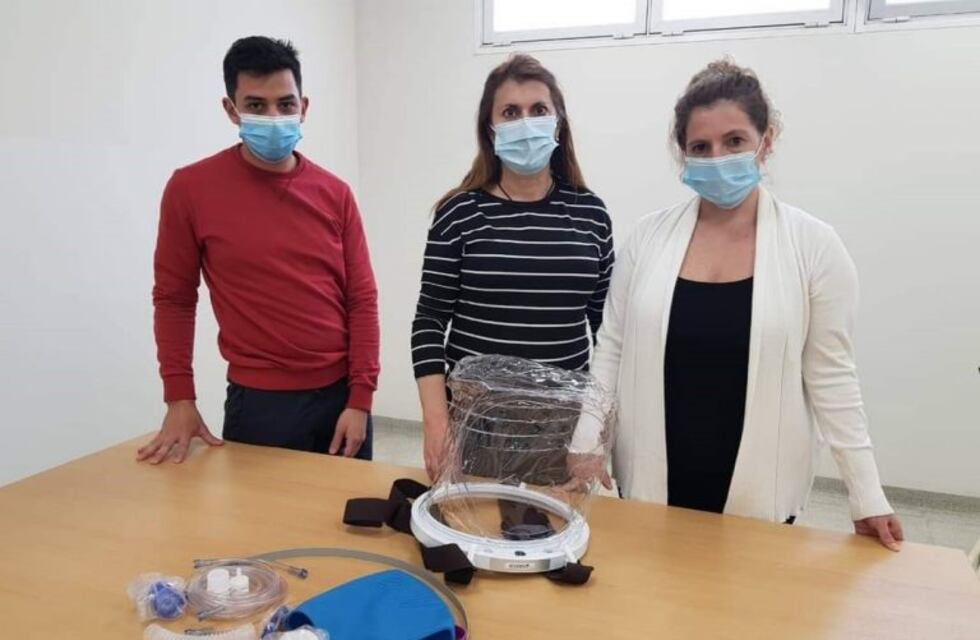 Coronavirus: reparten cascos de ventilación no invasiva para pacientes infectados en Río Negro