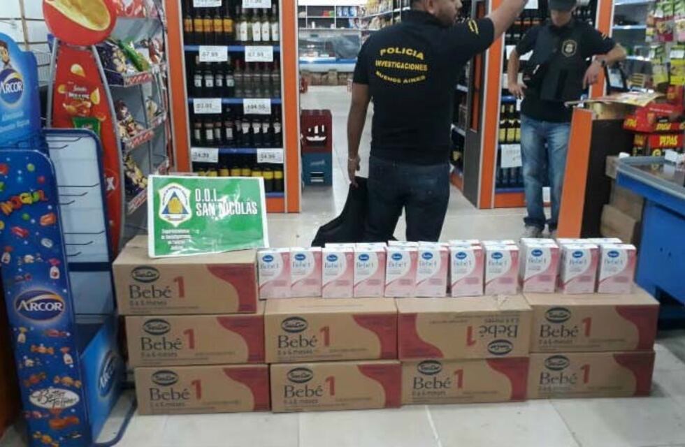 Allanaron un supermercado chino recientemente inaugurado y secuestraron mercadería robada