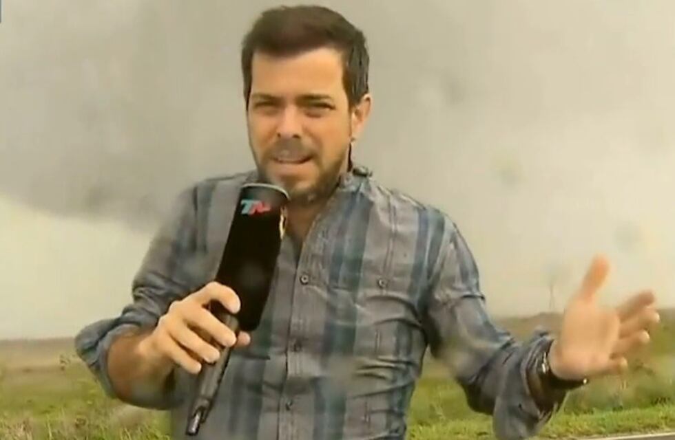 El meteorólogo de TN y un peligroso enfrentamiento al granizo