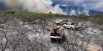 Incendio forestal en Los Hornillos