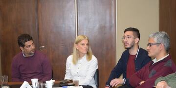 Reunión de autoridades en Municipalidad (Prensa Municipio)