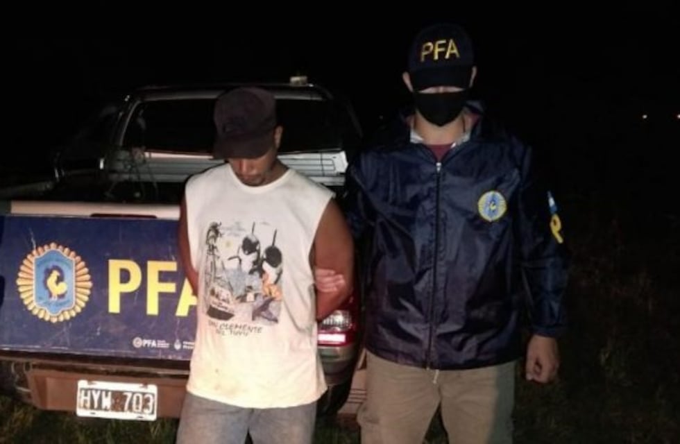 La Policía Federal secuestró marihuana detuvo al hombre que la transportaba