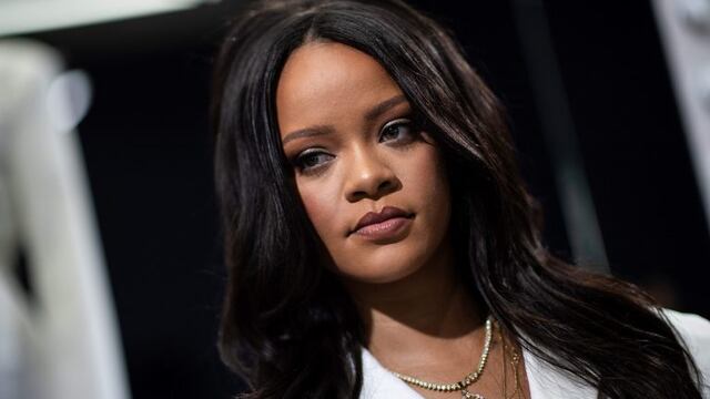 (FILES) In this file photo taken on May 22, 2019 Barbados' singer Rihanna poses during a promotionnal event of her brand Fenty in Paris\u002E - Tom Ford, Rihanna, and the return of big names including Tommy Hilfiger herald a promised new era for New York Fashion Week which kicked off Friday after a run of underwhelming seasons\u002E (Photo by Martin BUREAU / AFP)