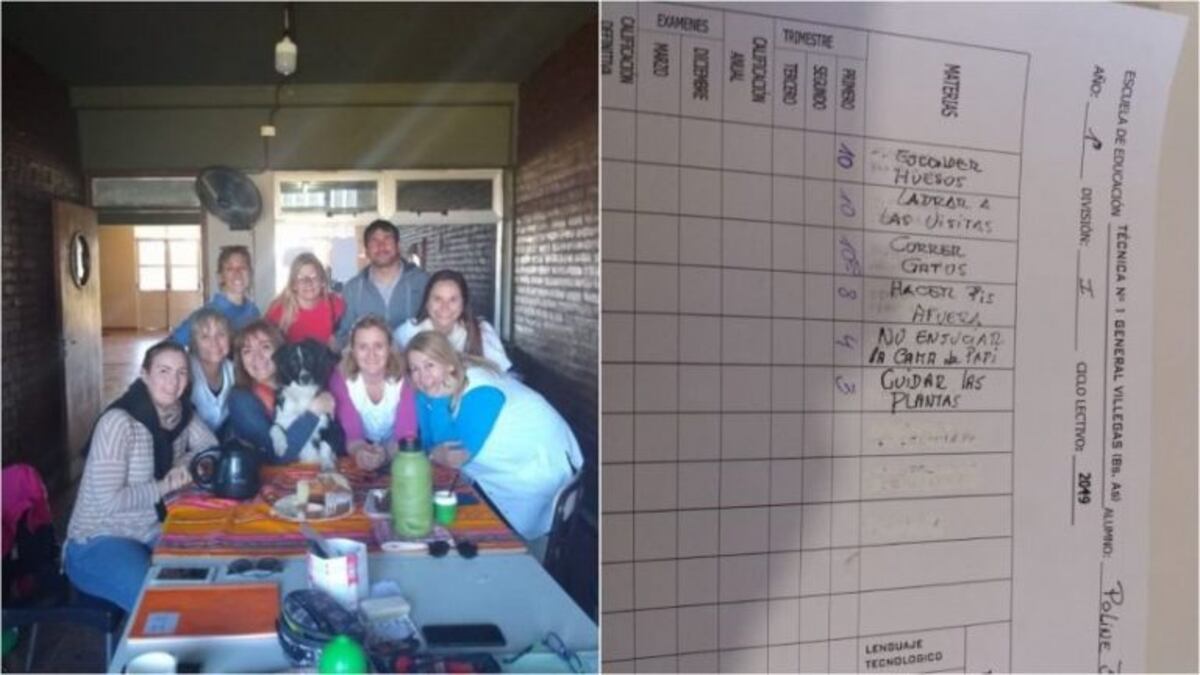 Poli la perrita de General Villegas que va a la escuela, tiene boletín de calificaciones y una de sus dueñas estudia en la UNC\u002E