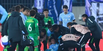Nico Gaitán se desmayó en pleno partido