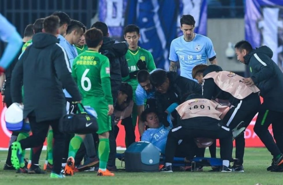Nico Gaitán sufrió una conmoción cerebral y se desmayó en pleno partido