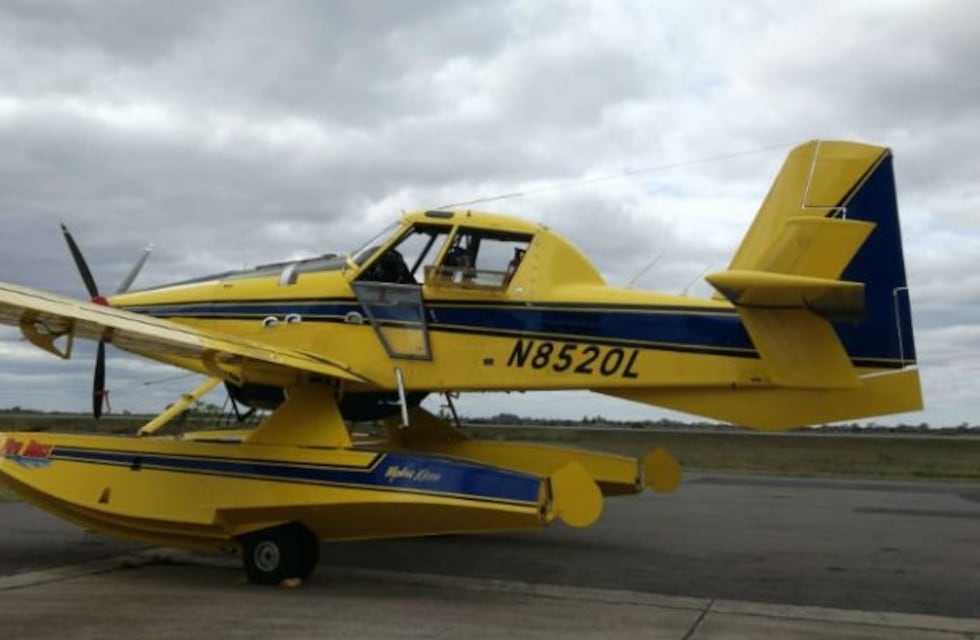 Córdoba sumó un nuevo avión hidrante para combatir incendios forestales