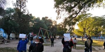 Protesta parque Las Heras