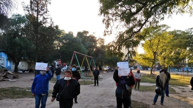 Protesta parque Las Heras