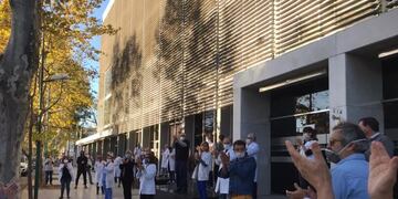 Protesta de médicos en Rafaela