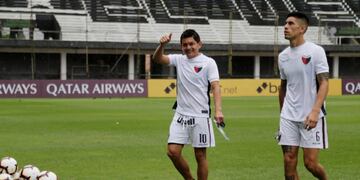 Copa Sudamericana Final - Colon de Santa Fe Training - Manuel Ferreira Stadium, Asuncion, Paraguay - November 7, 2019 Colon de Santa Fe's Luis Miguel Rodriguez during training REUTERS/Jorge Adorno