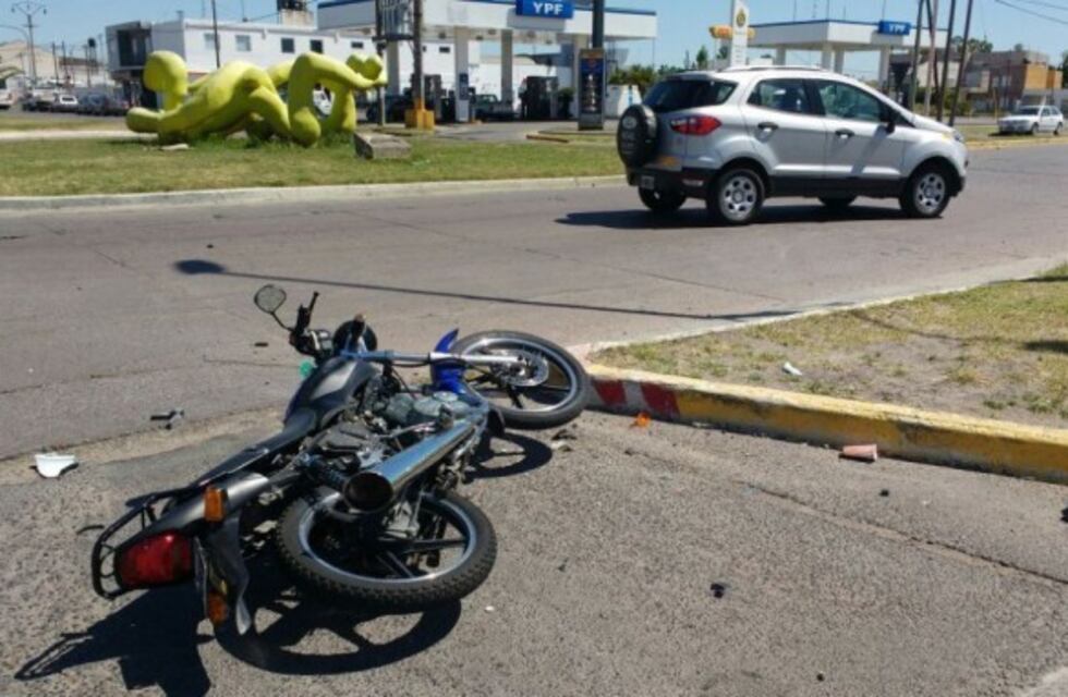 Un hombre derrapó y quedó herido en la ruta 9